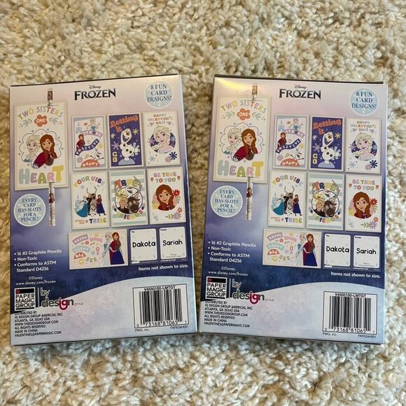 Frozen Valentine's Cards and Pencils - 2 Packs - Picture 3 of 3